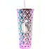Studded Embossed Tumbler With Straw